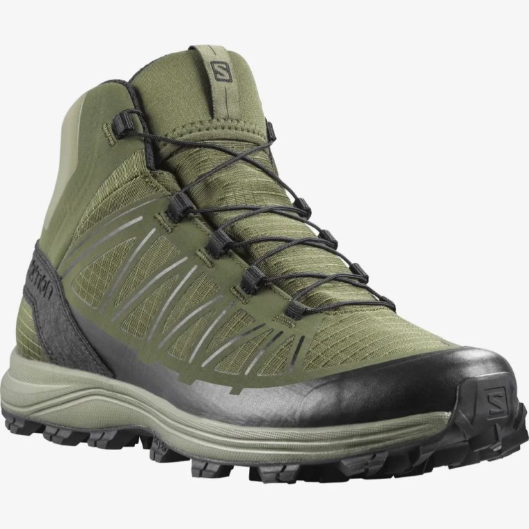 Botas Táticas Salomon Speed Assault Masculino Verde Oliva | PT V07519